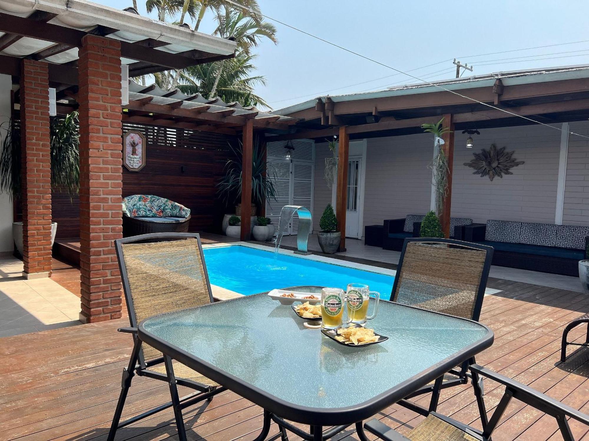 Casa Agradavel Com Piscina, A Poucos Passos Da Praia Peruíbe Екстериор снимка